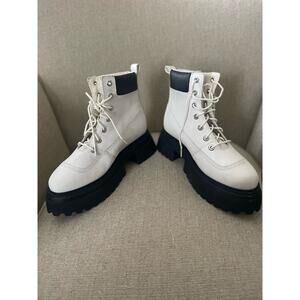 Timberland Combat Boots; Round Toe Boot; S53, Sz 9